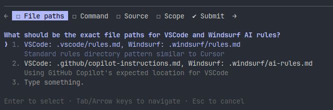 Claude asking questions about file paths